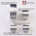 Sada válečků pro pásovou brusku - hnací kolo - vodicí válec - vodicí válec - Obrázek 2