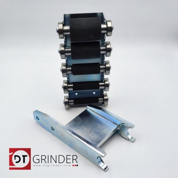 Sada pogumovaných koleček s držákem